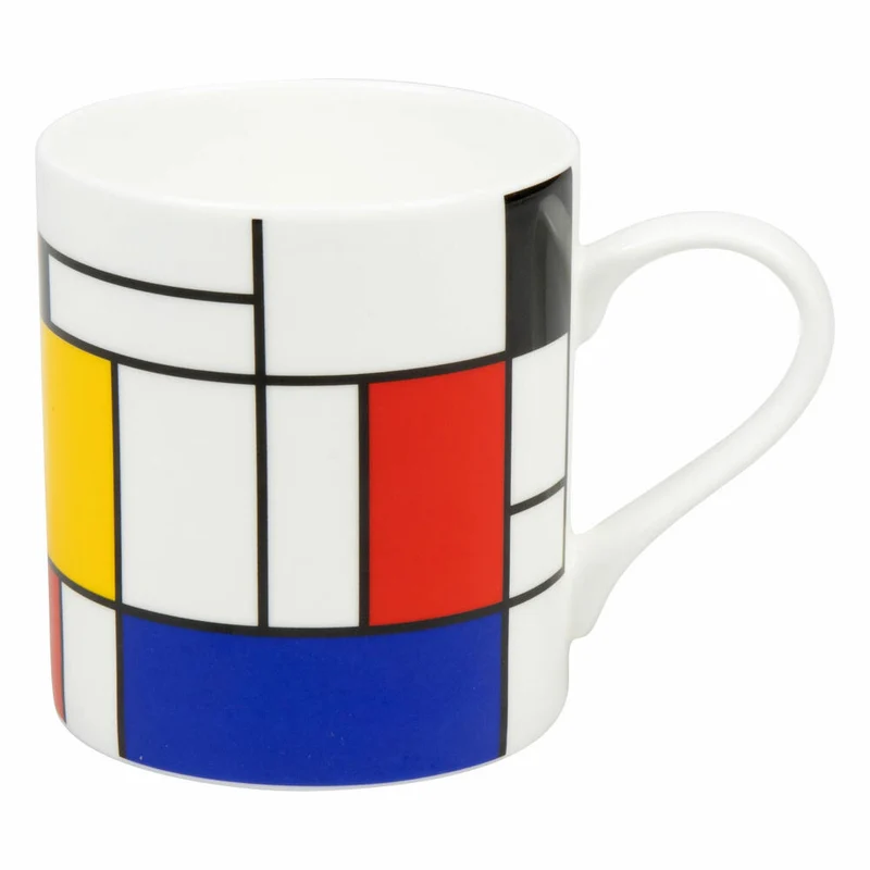 Könitz Becher Hommage - Large Fragments, Tasse, Mondrian, Bone China, Bunt, 400 ml, 11 2 004 1908