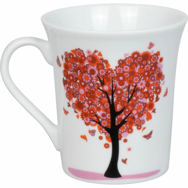 Könitz Becher Love Grows, Tasse, Liebe, Porzellan, Rot, 410 ml, 11 1 100 2739