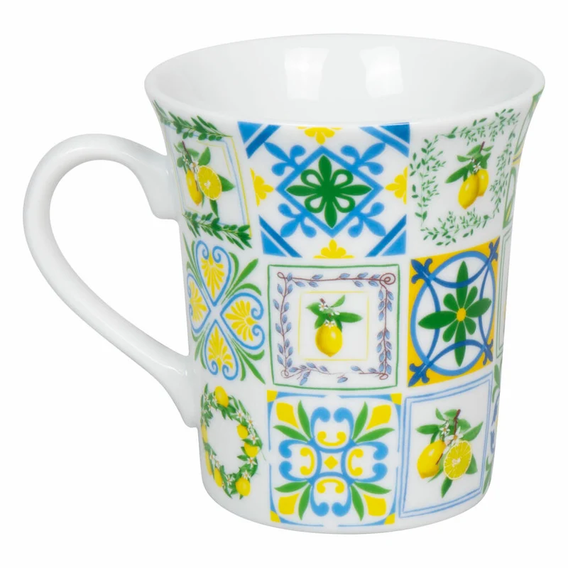 Könitz Becher Sizilianische Muster, Tasse, Porzellan, Bunt, 410 ml, 11 1 100 2789