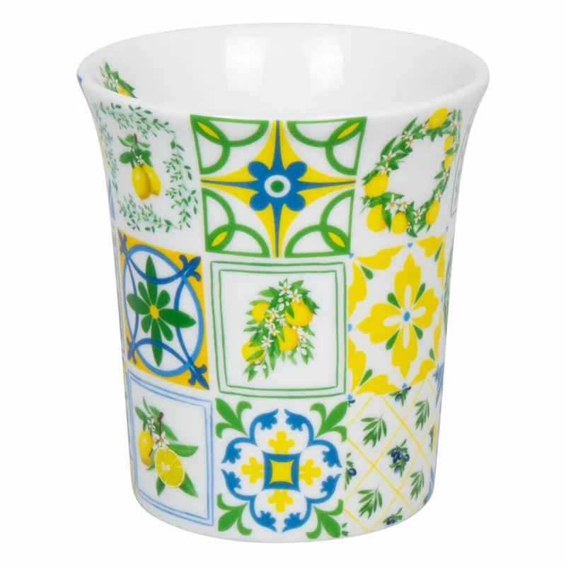 Könitz Becher Sizilianische Muster, Tasse, Porzellan, Bunt, 410 ml, 11 1 100 2789