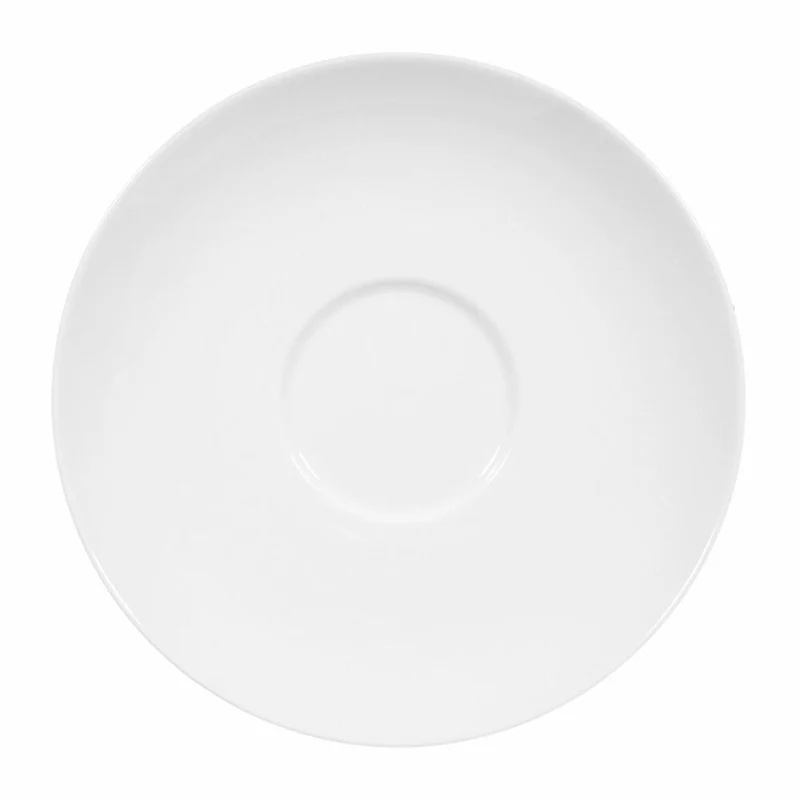 Seltmann Weiden Lido Untertasse, zur Frühstückstasse, Unterteller, Porzellan, Weiß, Ø 16 cm, 001.203664
