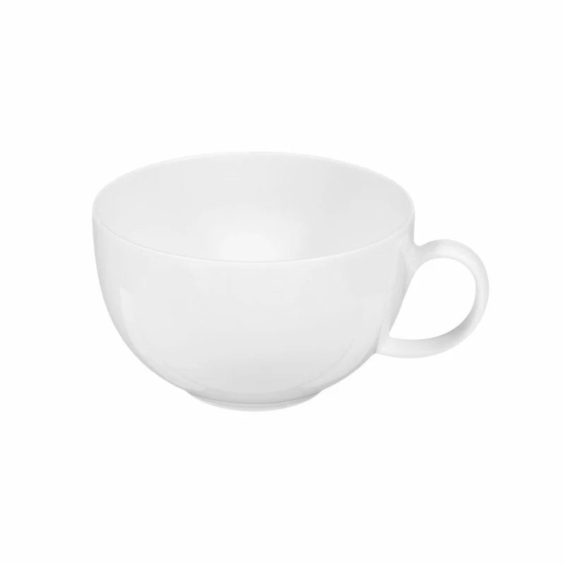 Seltmann Weiden Lido Frühstückstasse, Kaffeetasse, Teetasse, Tasse, Porzellan, Weiß, 350 ml, 001.203721