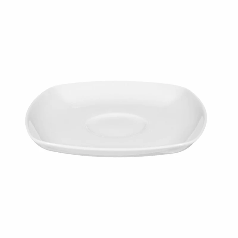 Seltmann Weiden Lido Untertasse Eckig, Unterteller, Porzellan, Weiß, 14.6 cm, 001.204069