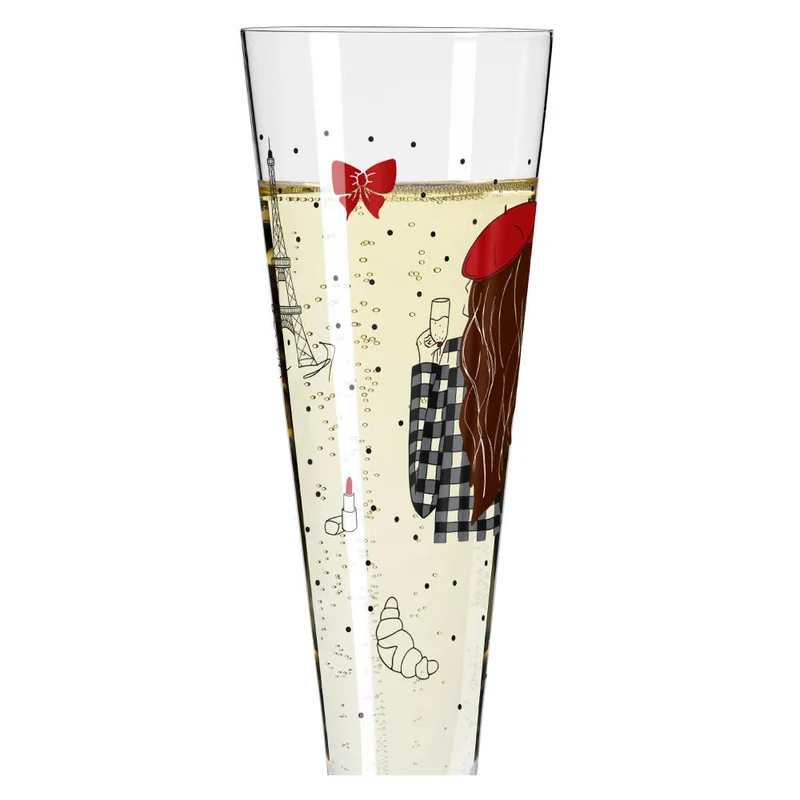 Ritzenhoff Champagnerglas Champus H23, Lea Stuhldreier, Kristallglas, 205 ml, 1072005