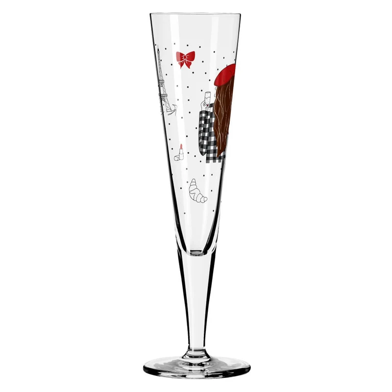 Ritzenhoff Champagnerglas Champus H23, Lea Stuhldreier, Kristallglas, 205 ml, 1072005
