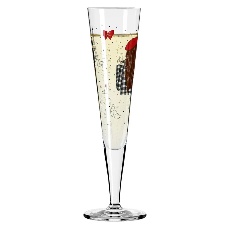 Ritzenhoff Champagnerglas Champus H23, Lea Stuhldreier, Kristallglas, 205 ml, 1072005