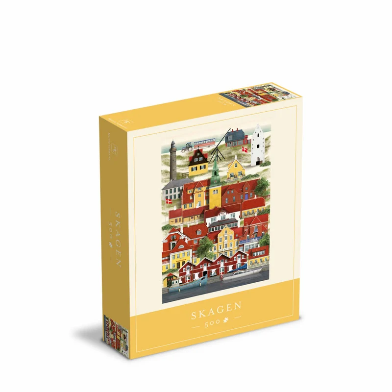 Martin Schwartz Puzzle Skagen, Städtepuzzle Dänemark, 33 x 47 cm, 500 Teile, MS0611