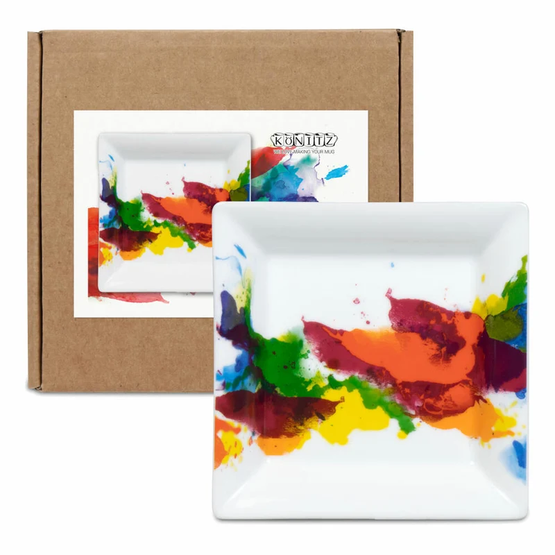 Könitz Vide Poche On Colour im Geschenkkarton, Schale, Porzellan, Bunt, 13 x 13 cm, 11 5 922 1694