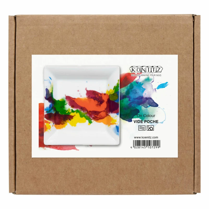 Könitz Vide Poche On Colour im Geschenkkarton, Schale, Porzellan, Bunt, 13 x 13 cm, 11 5 922 1694