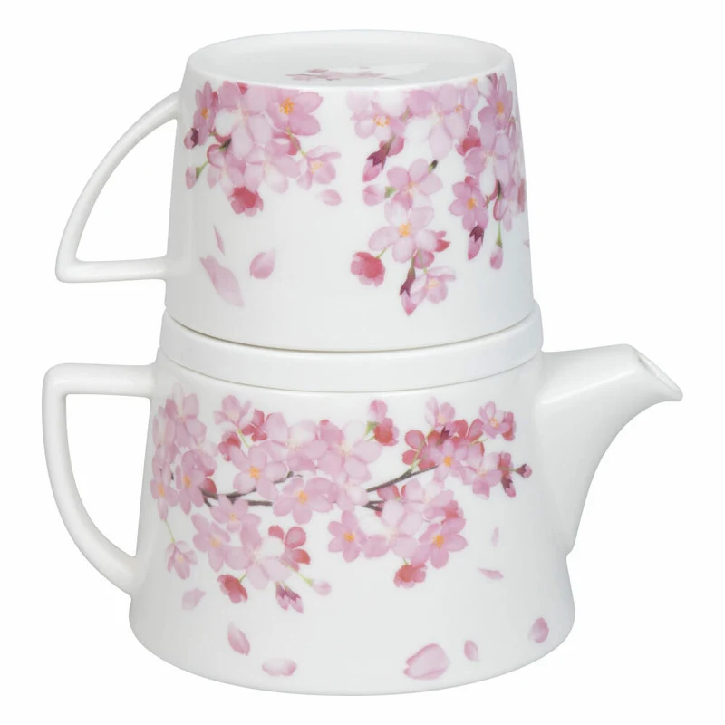 Könitz Tee-Set Tea for me - Kirschblüten, Porzellan, Rosa, 650 ml, 11 5 976 2685
