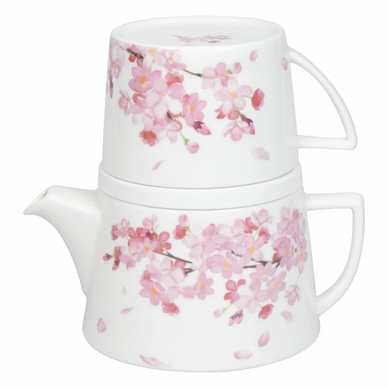 Könitz Tee-Set Tea for me - Kirschblüten, Porzellan, Rosa, 650 ml, 11 5 976 2685