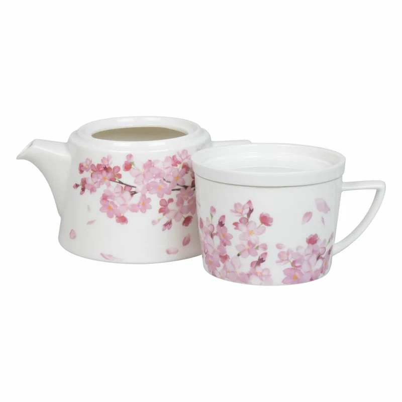 Könitz Tee-Set Tea for me - Kirschblüten, Porzellan, Rosa, 650 ml, 11 5 976 2685