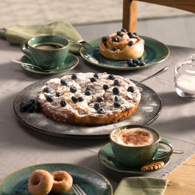 Leonardo Tortenplatte Matera, Kuchenplatte, Keramik, Anthrazit, 34 cm, 022986