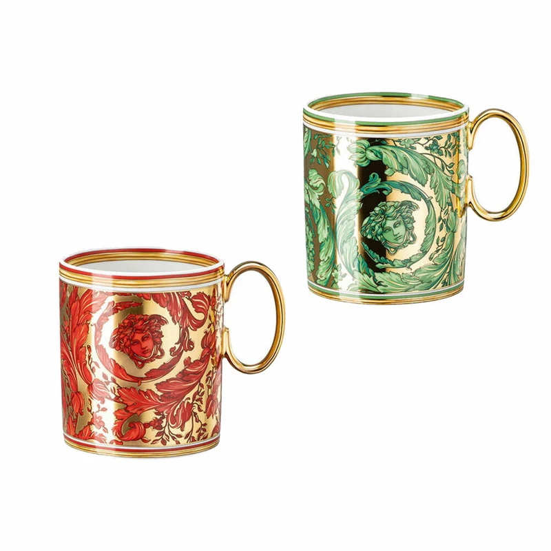 Rosenthal Versace Henkelbecher 2er-Set Medusa Garland, Porzellan, 19335-409957-29220