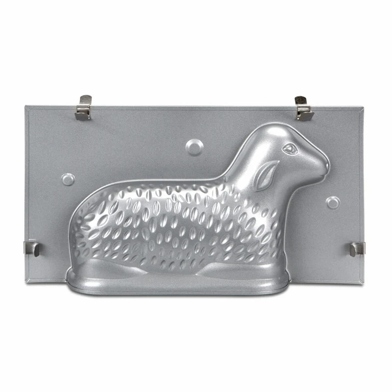 Städter Osterlämmchen 2-tlg. We-Love-Baking, Lamm-Backform, Metall, Silberfarben, 27.5 x 15 x 7 cm, 661776