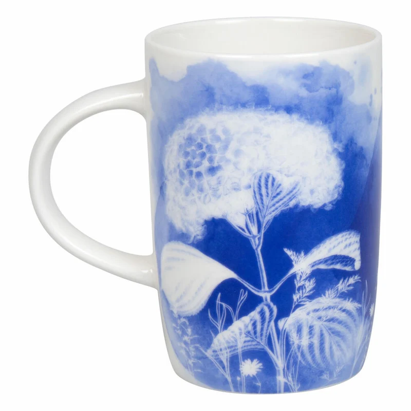 Könitz Becher Cyan Blue Hydrangea, Tasse, New Bone China, Blau, 540 ml, 11 7 269 2812
