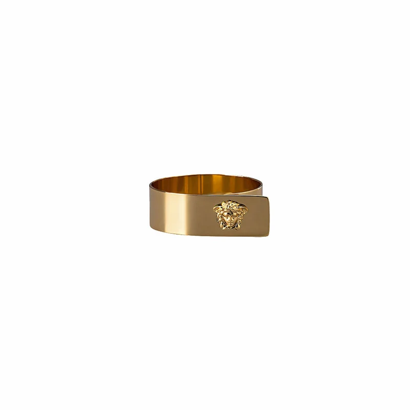 Rosenthal Versace Serviettenring Medusa Gold, Metall, 5 x 4 cm, 69201-321643-05001