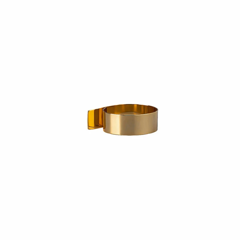 Rosenthal Versace Serviettenring Medusa Gold, Metall, 5 x 4 cm, 69201-321643-05001