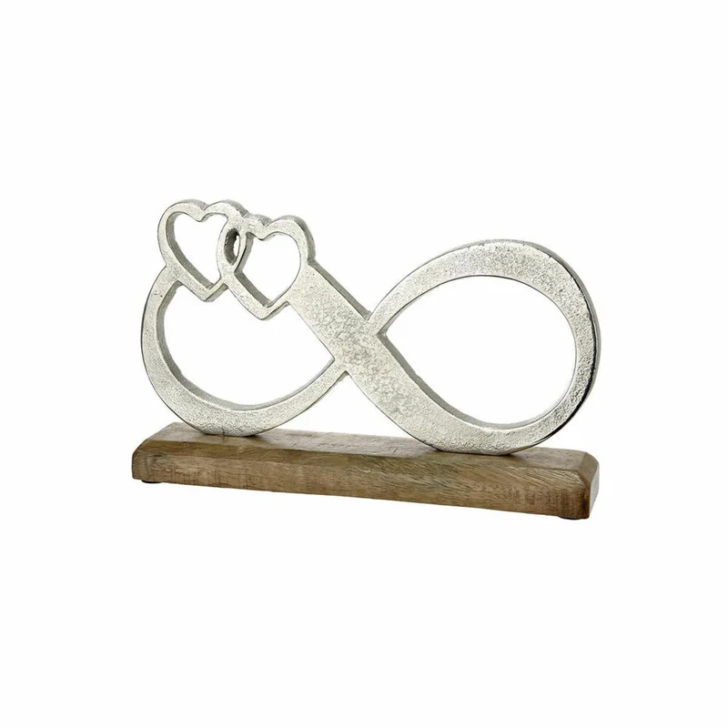 Gilde Unendlichkeit Symbol, Dekoration, Dekoobjekt, Skulptur, Aluminium / Mangoholz, B 25.5 cm, 48510