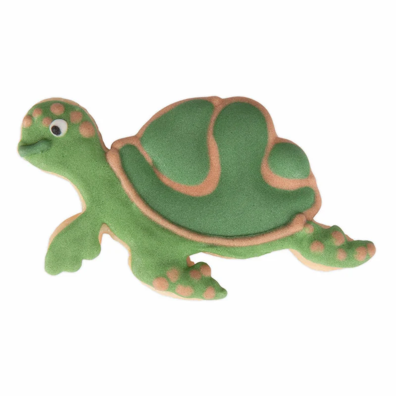 Städter Präge-Ausstecher Wasserschildkröte, Ausstechform, Plätzchenform, Edelstahl, Silberfarben, 7 cm, 217300