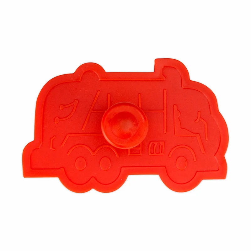 Städter Präge-Ausstecher Müllauto, Ausstechform, Plätzchenform, PP-Kunststoff, Orange, 7.5 cm, 171947