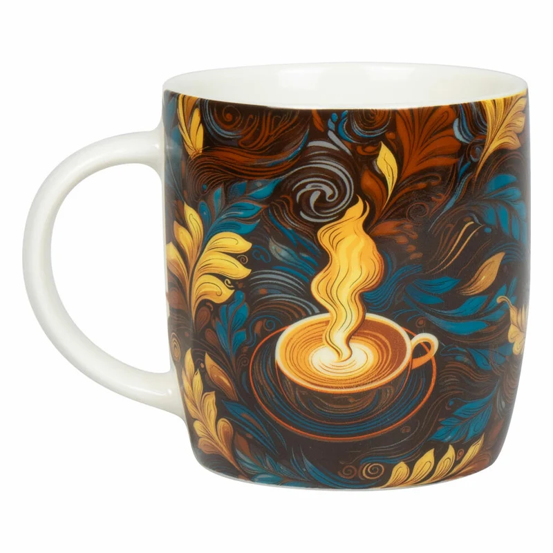 Könitz Becher Coffee Oak, Tasse, New Bone China, Bunt, 400 ml, 11 7 275 2818