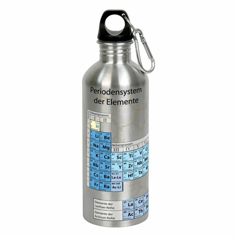 Könitz Trinkflasche Cool Bottle - Chemie, Flasche, Edelstahl, Silberfarben, 600 ml, 11 9 244 1064