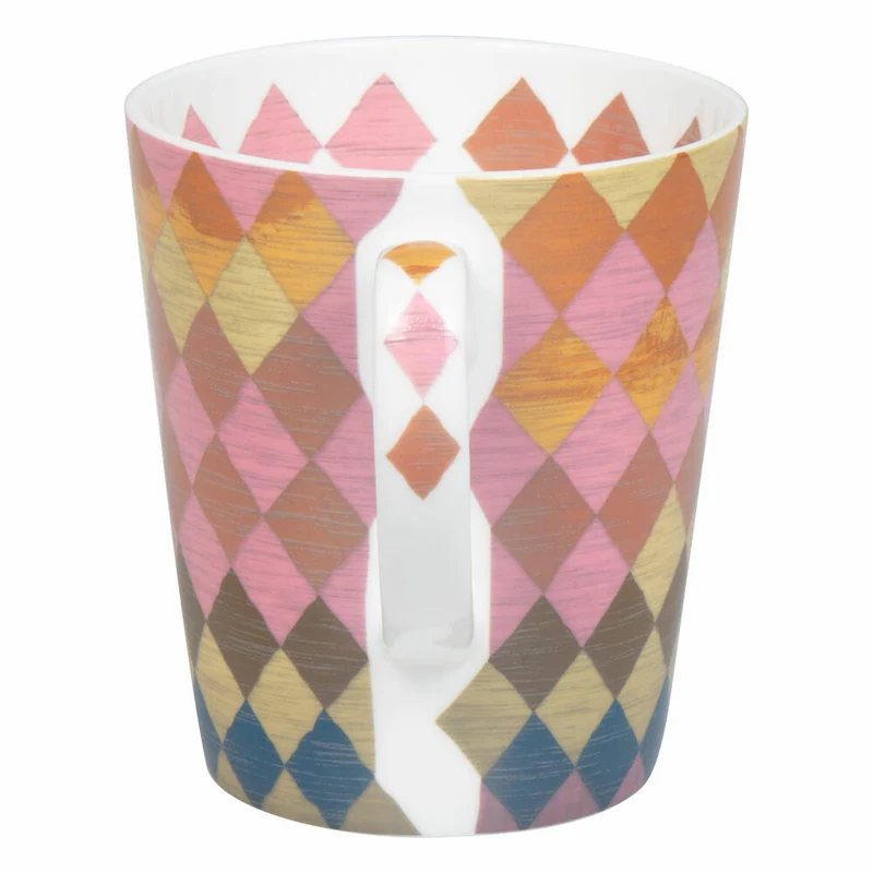 Könitz Becher Wunderbar - Squares im Geschenkkarton, Tasse, Bone China, Bunt, 600 ml, 11 5 255 2809
