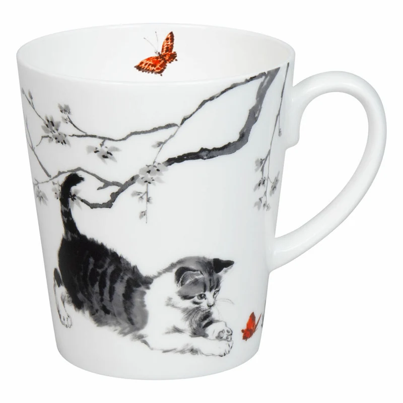 Könitz Becher Wunderbar - Cats im Geschenkkarton, Tasse, Bone China, Bunt, 600 ml, 11 5 255 2811