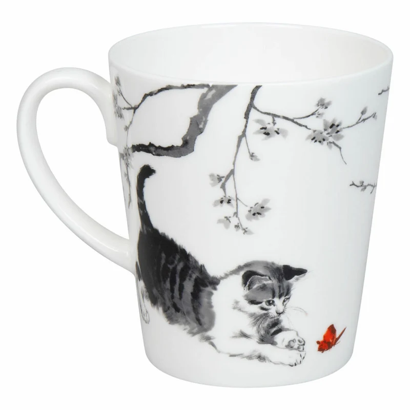 Könitz Becher Wunderbar - Cats im Geschenkkarton, Tasse, Bone China, Bunt, 600 ml, 11 5 255 2811