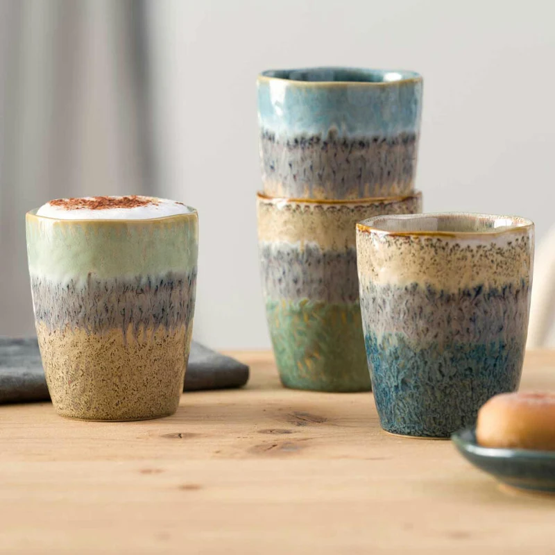 Leonardo Becher Set Matera 4-tlg., Tassen, Keramik, Mehrfarbig, 300 ml, 022843