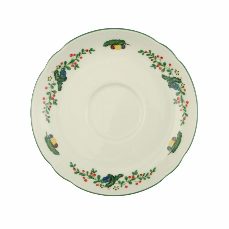 Seltmann Weiden Marie-Luise Untertasse, zur Teetasse, Unterteller, Porzellan, Weihnachten, Ø 13 cm, 001.298952
