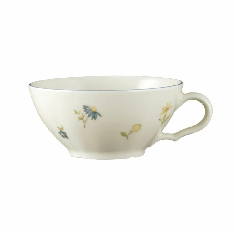 Seltmann Weiden Marie-Luise Teetasse, Tee Tasse, Kaffeetasse, Porzellan, Streublume, 130 ml, 001.298982