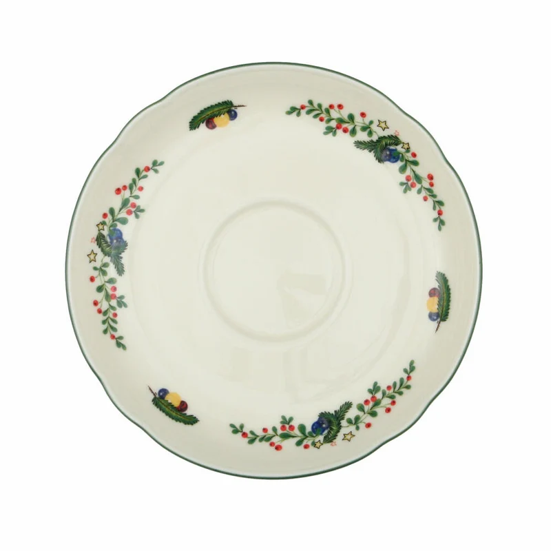 Seltmann Weiden Marie-Luise Kombi-Untertasse, Unterteller, Porzellan, Weihnachten, Ø 14.8 cm, 001.299604