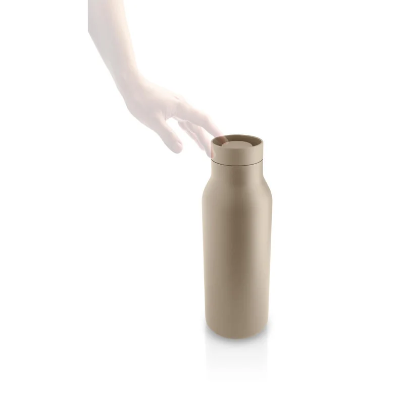 Eva Solo Isolierflasche Urban, Edelstahl, Kunststoff, Pearl Beige, 0.5 L, 575006