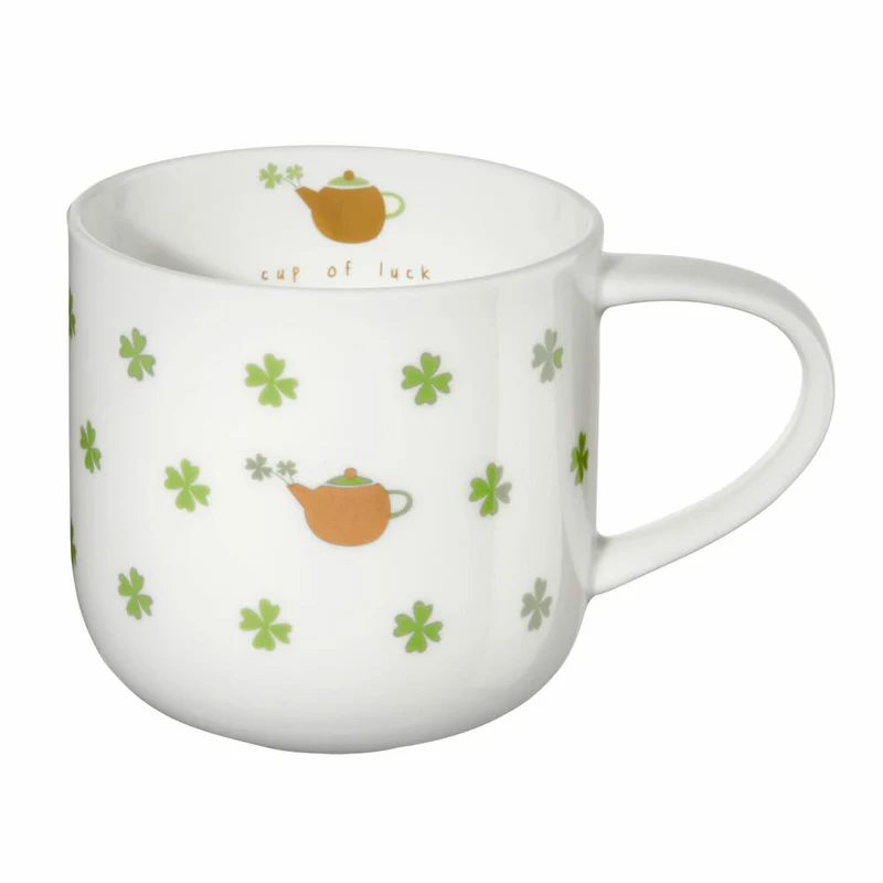 ASA Selection Henkelbecher Cup of Luck, Tasse, Fine Bone China, Weiß glänzend, 400 ml, 19466014