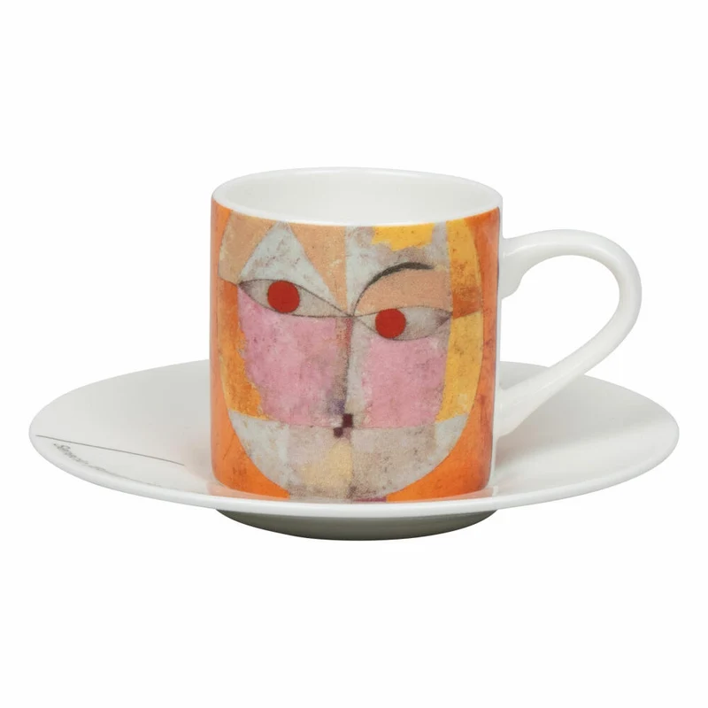 Könitz Espressotasse Senecio Baldgreis - Paul Klee mit Untertasse, Becher, Bone China, Bunt, 95 ml, 11 5 304 2719