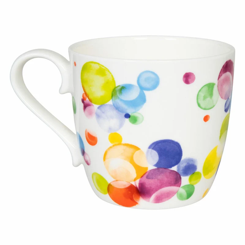 Könitz Becher Happy Birthday Bubbles, Tasse, Bone China, Bunt, 450 ml, 11 2 057 2779