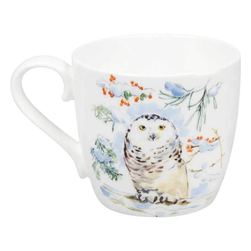 Könitz Becher Winter Owl, Tasse, Eule, Bone China, Bunt, 450 ml, 11 2 057 2782