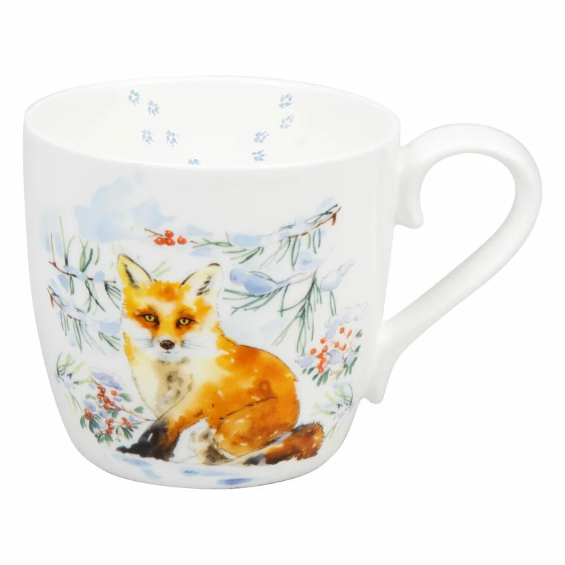 Könitz Becher Winter Fox, Tasse, Fuchs, Bone China, Bunt, 450 ml, 11 2 057 2783