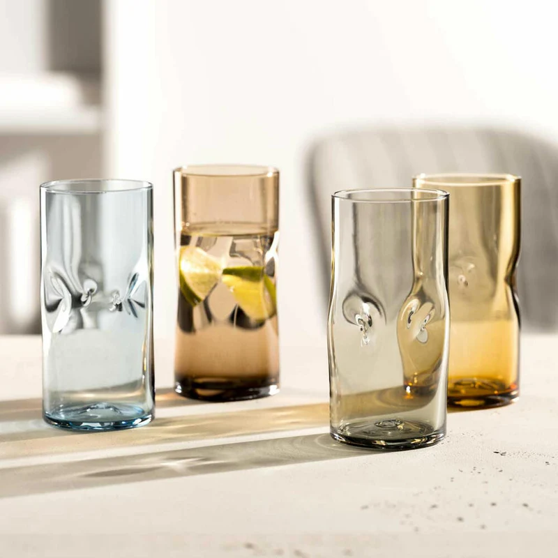 Leonardo Trinkglas Vesuvio, Trinkbecher, Kalk-Natron-Glas, Amber, 330 ml, 077376