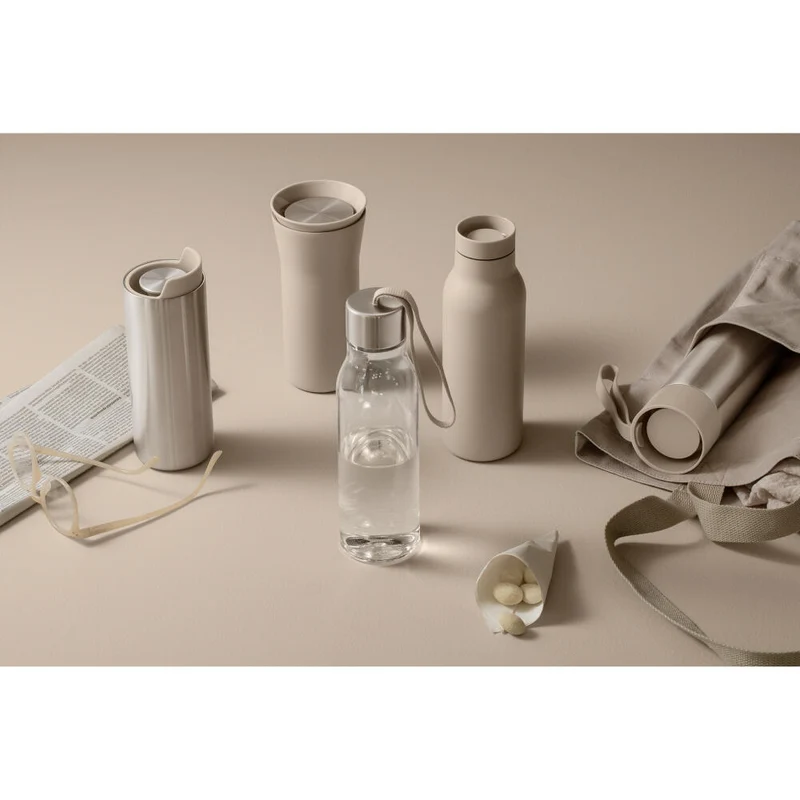 Eva Solo City To Go Cup, 90% recycelter Edelstahl, Kunststoff, Pearl Beige, 0.35 L, 567036