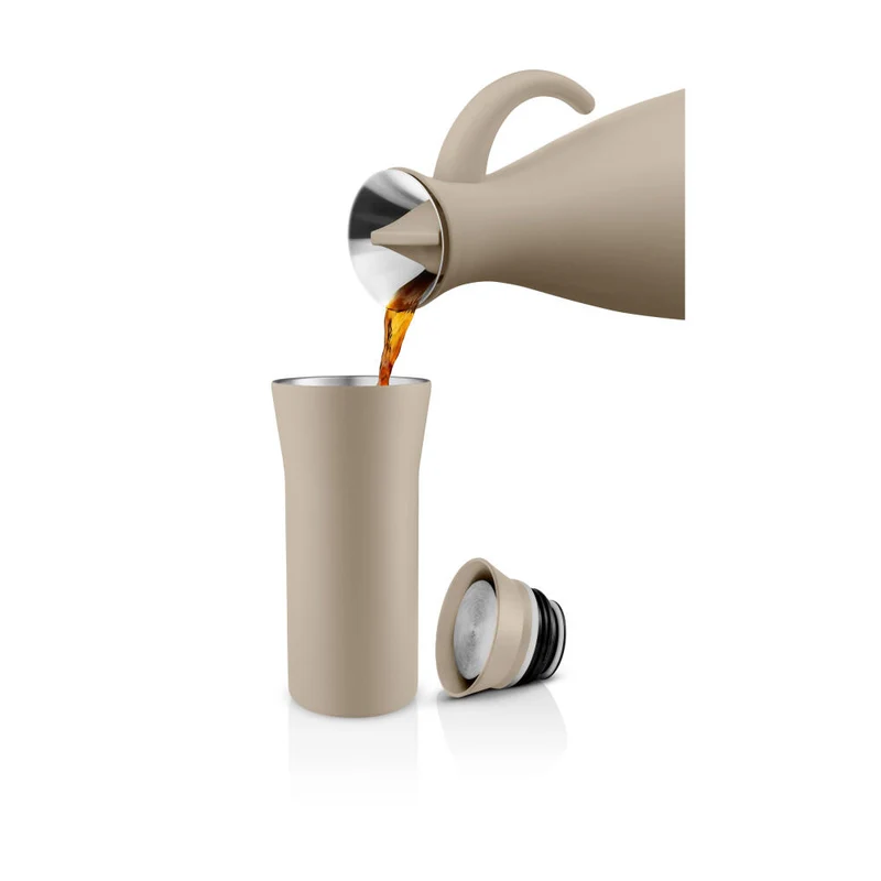Eva Solo City To Go Cup, 90% recycelter Edelstahl, Kunststoff, Pearl Beige, 0.35 L, 567036