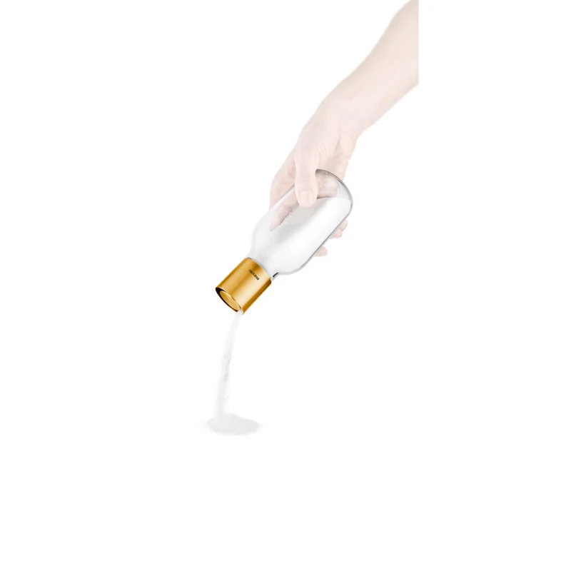 Eva Solo Zuckerspender, Borosilikatglas, PVD-beschichteter Edelstahl, Silikon, Brass, 350 ml, 567689