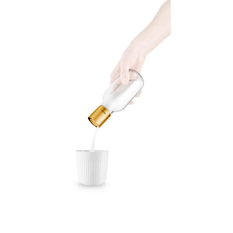 Eva Solo Zuckerspender, Borosilikatglas, PVD-beschichteter Edelstahl, Silikon, Brass, 350 ml, 567689