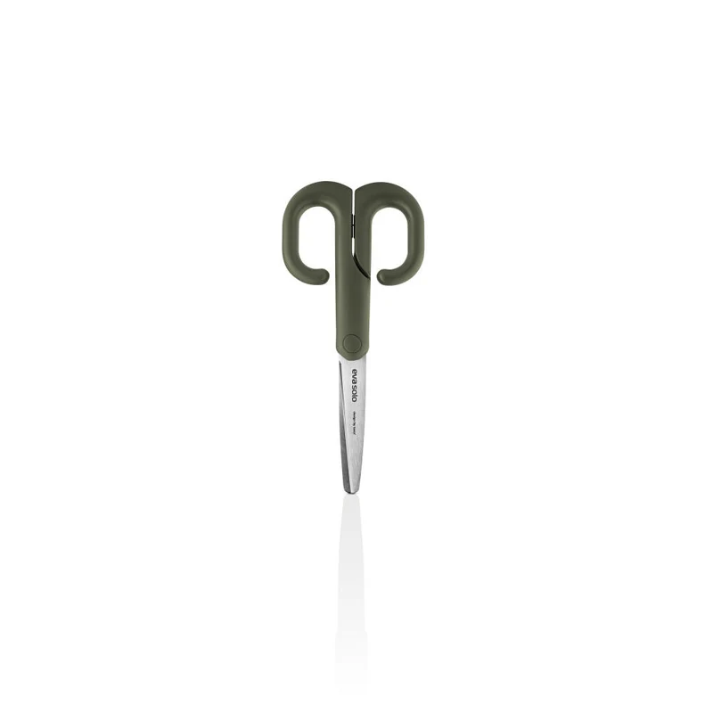 Eva Solo Schere Green tools small abgerundet, Edelstahl, Kunststoff, Green, 16 cm, 531518
