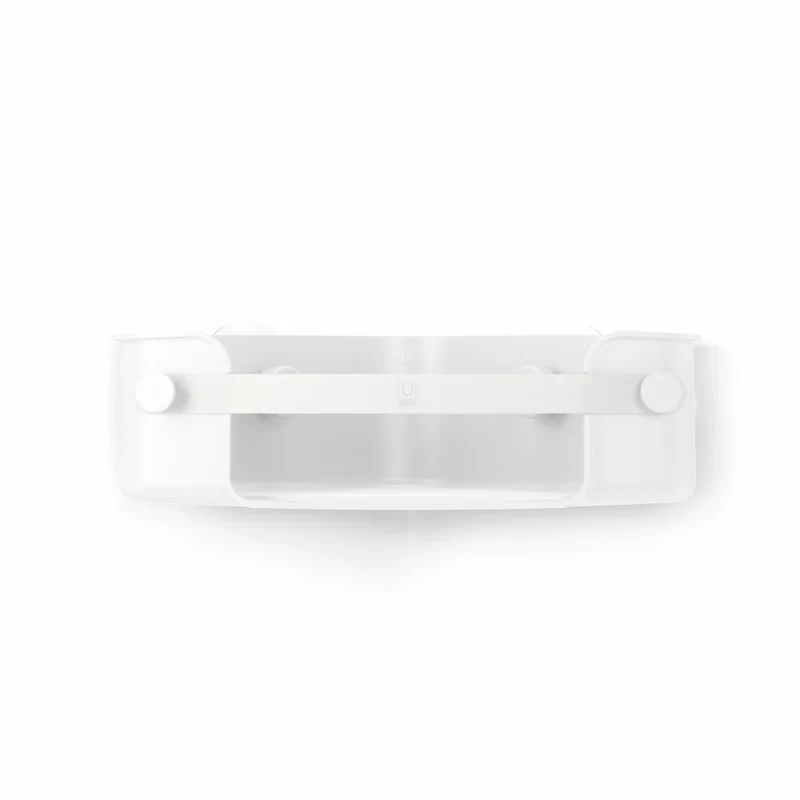 Umbra Eckduschablage Flex zum Kleben, Duschregal, Kunststoff (85% recyceltes ABS), Weiß, 32.5 x 19 cm, 1021299-660