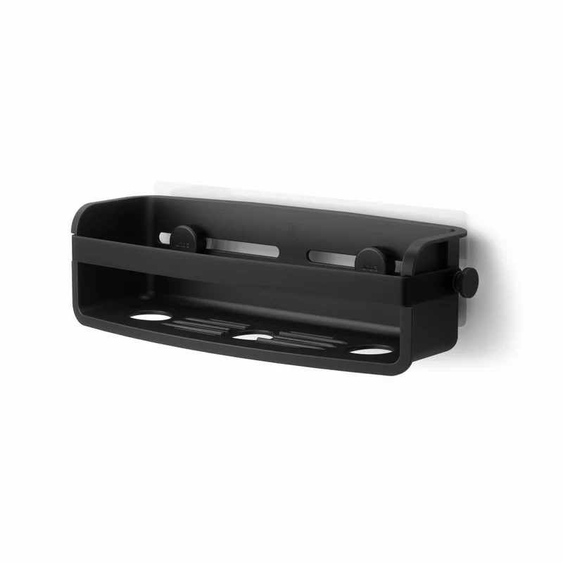 Umbra Duschablage Flex zum Kleben, Duschregal, Kunststoff, Schwarz, 33 x 12 x 9 cm, 1021300-040