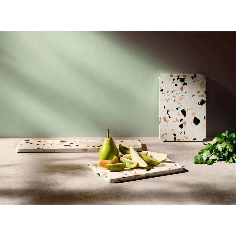 RIG-TIG Servierplatte Serve-It, Terrazzo, White Terrazzo, L 40 cm, Z00181