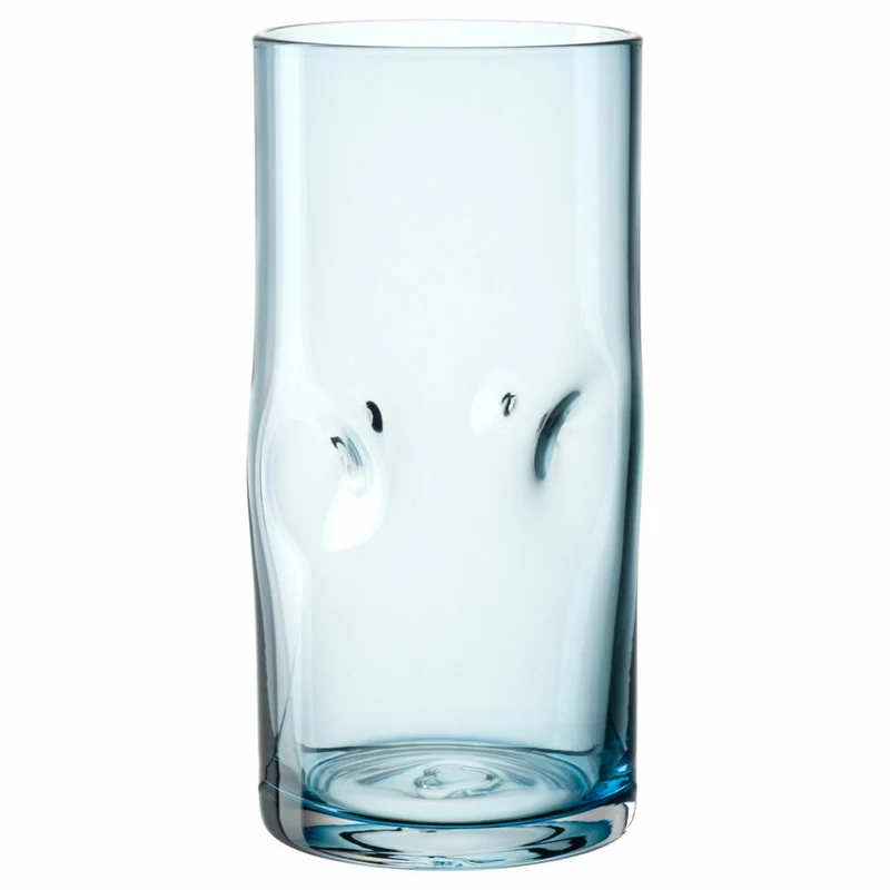 Leonardo Trinkglas Vesuvio, Trinkbecher, Kalk-Natron-Glas, Blau, 330 ml, 077378